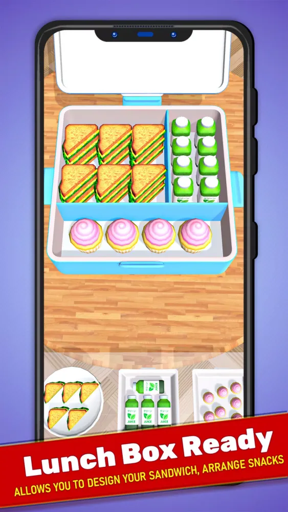 Lunch Box Organizer! Fill Sort Screenshots