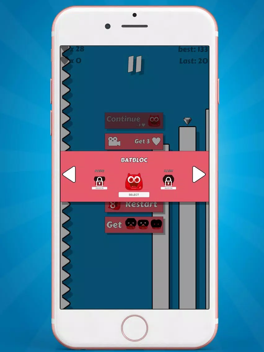 Zrzuty ekranu The Wall is Lava Jump to Save Challange iPad 