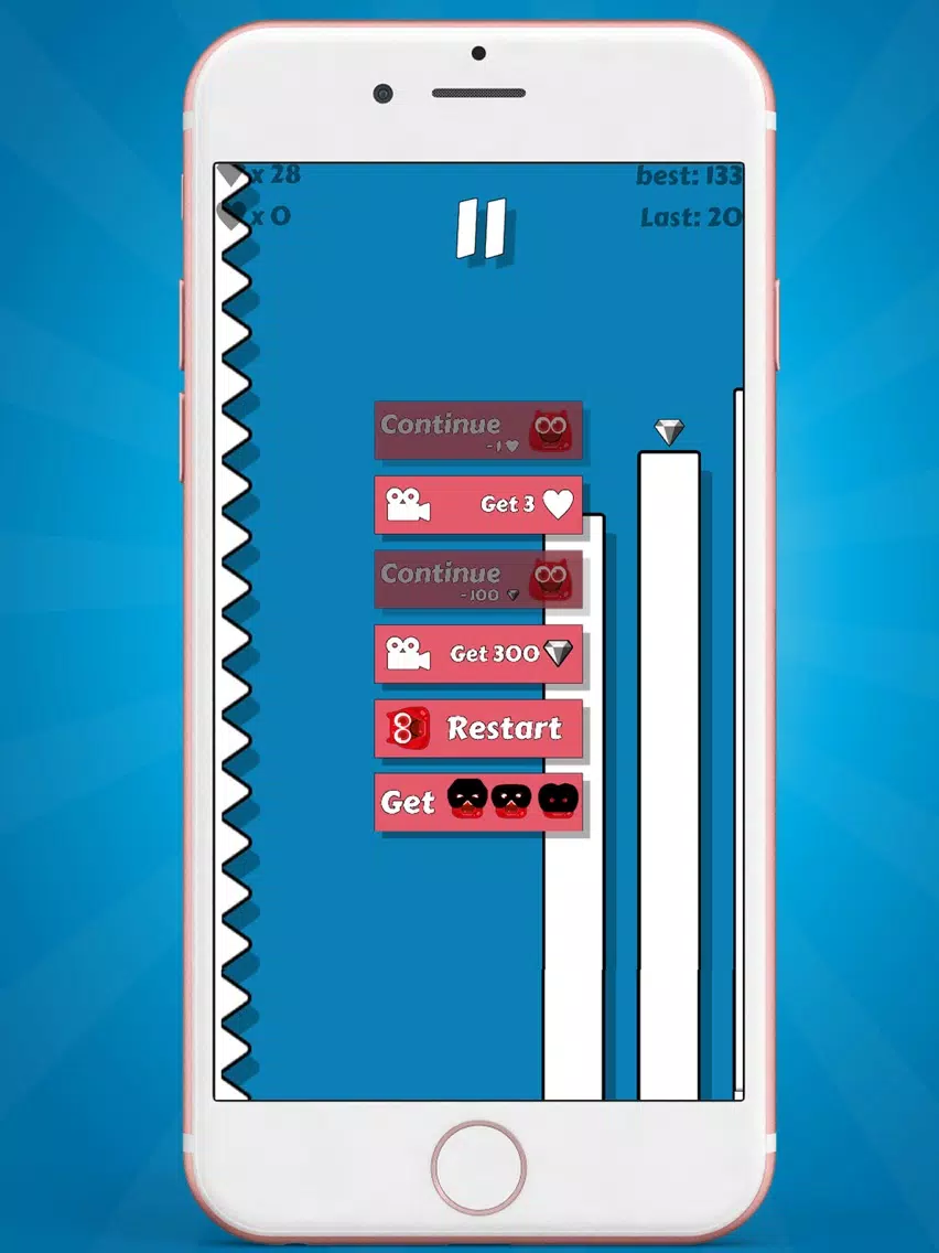 Zrzuty ekranu The Wall is Lava Jump to Save Challange iPad 