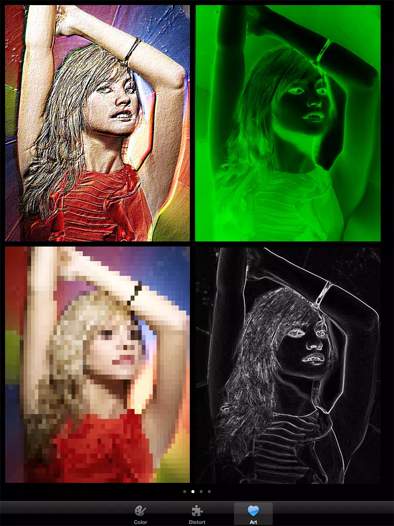 Cool Camera - Free photo booth effects live on camera,photo editor,pic collage,funny distort,art,color picture effects iPad Screenshots