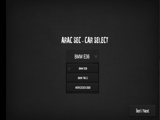 Ảnh chụp màn hình của 760li Araba Simülatör Oyunu iPad 