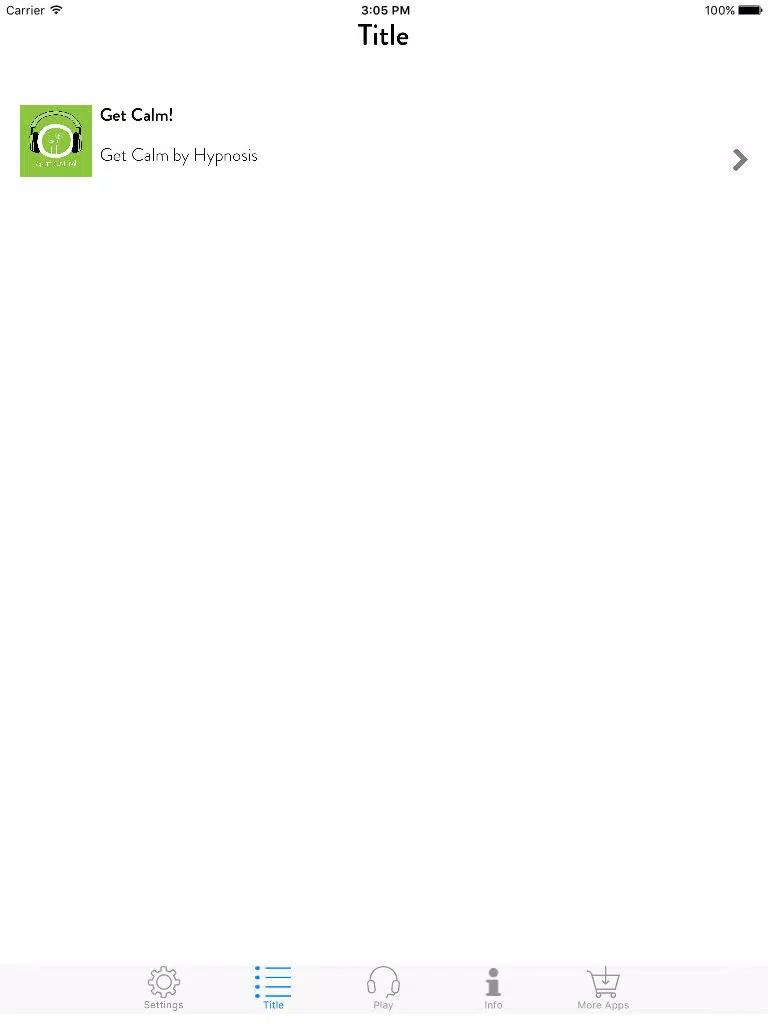 Get Calm! Innere Unruhe bekämpfen mit Hypnose iPad Screenshots