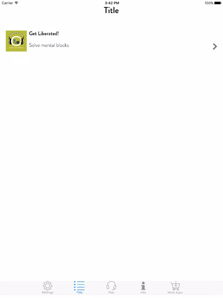 Get Liberated! Overcoming Mental Blocks by Hypnosis iPad 應用截圖