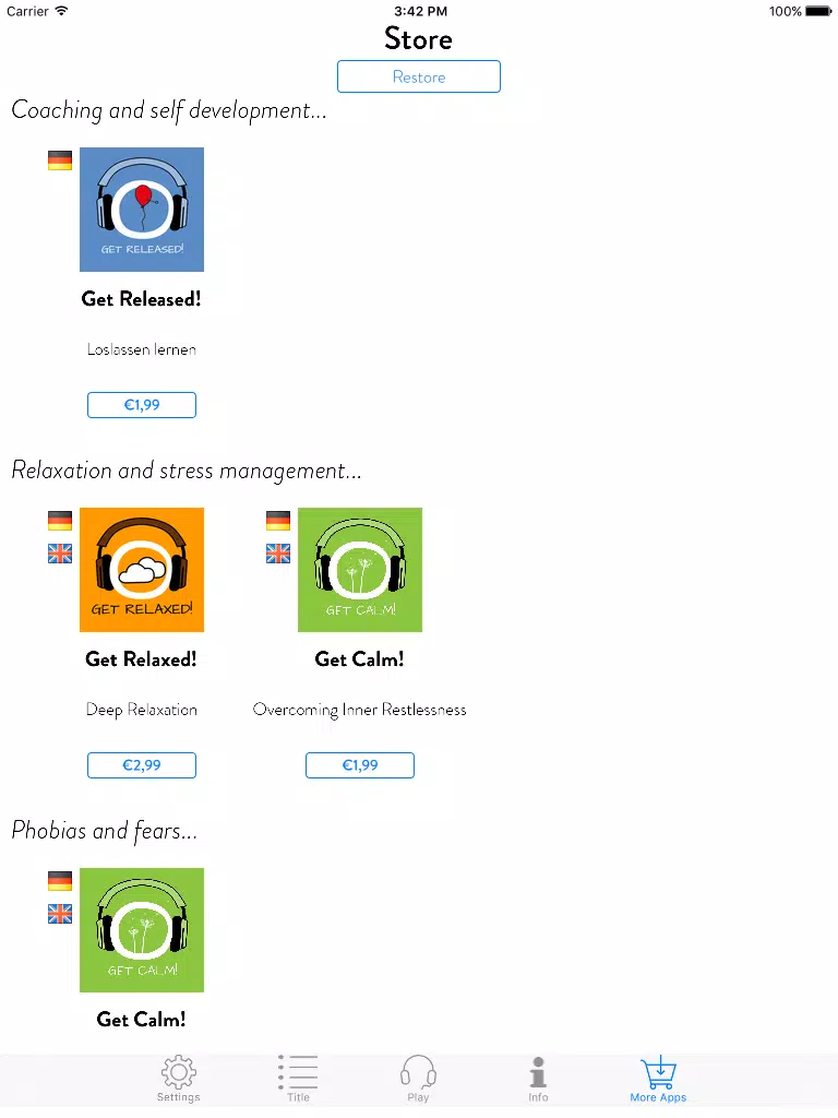 Get Liberated! Overcoming Mental Blocks by Hypnosis iPad 應用截圖