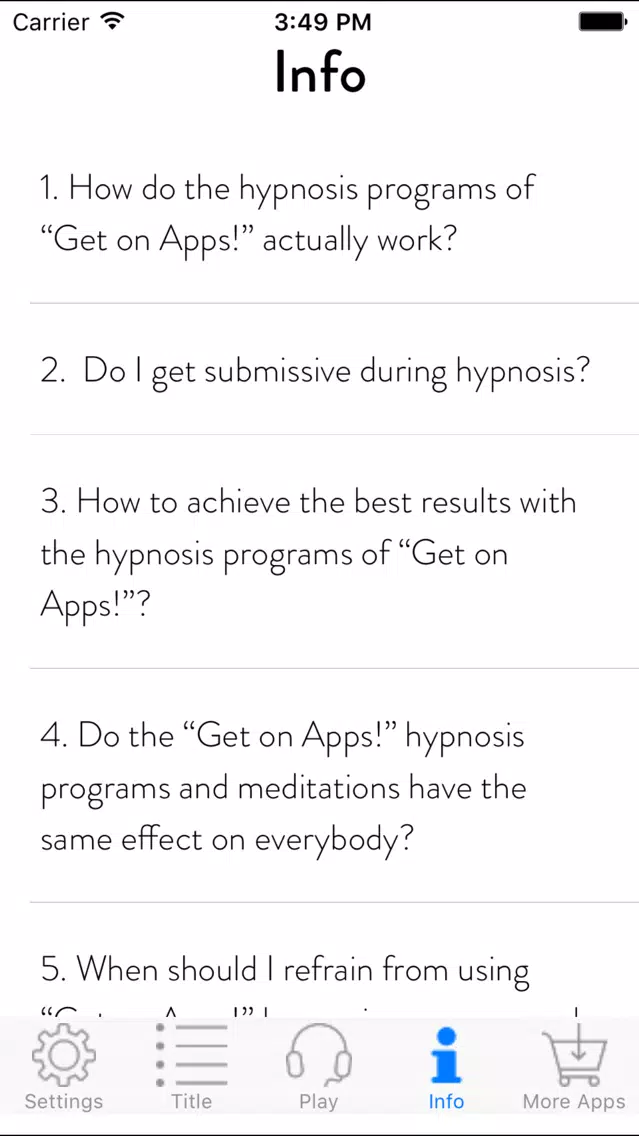 Get Liberated! Overcoming Mental Blocks by Hypnosis應用截圖