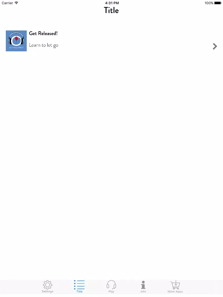 Get Released! Learning to Let Go by Hypnosis iPad स्क्रीनशॉट