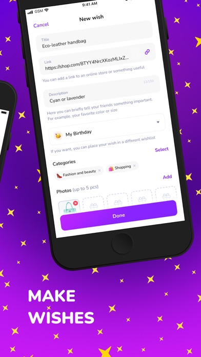GetWish - create your wishlist Screenshots