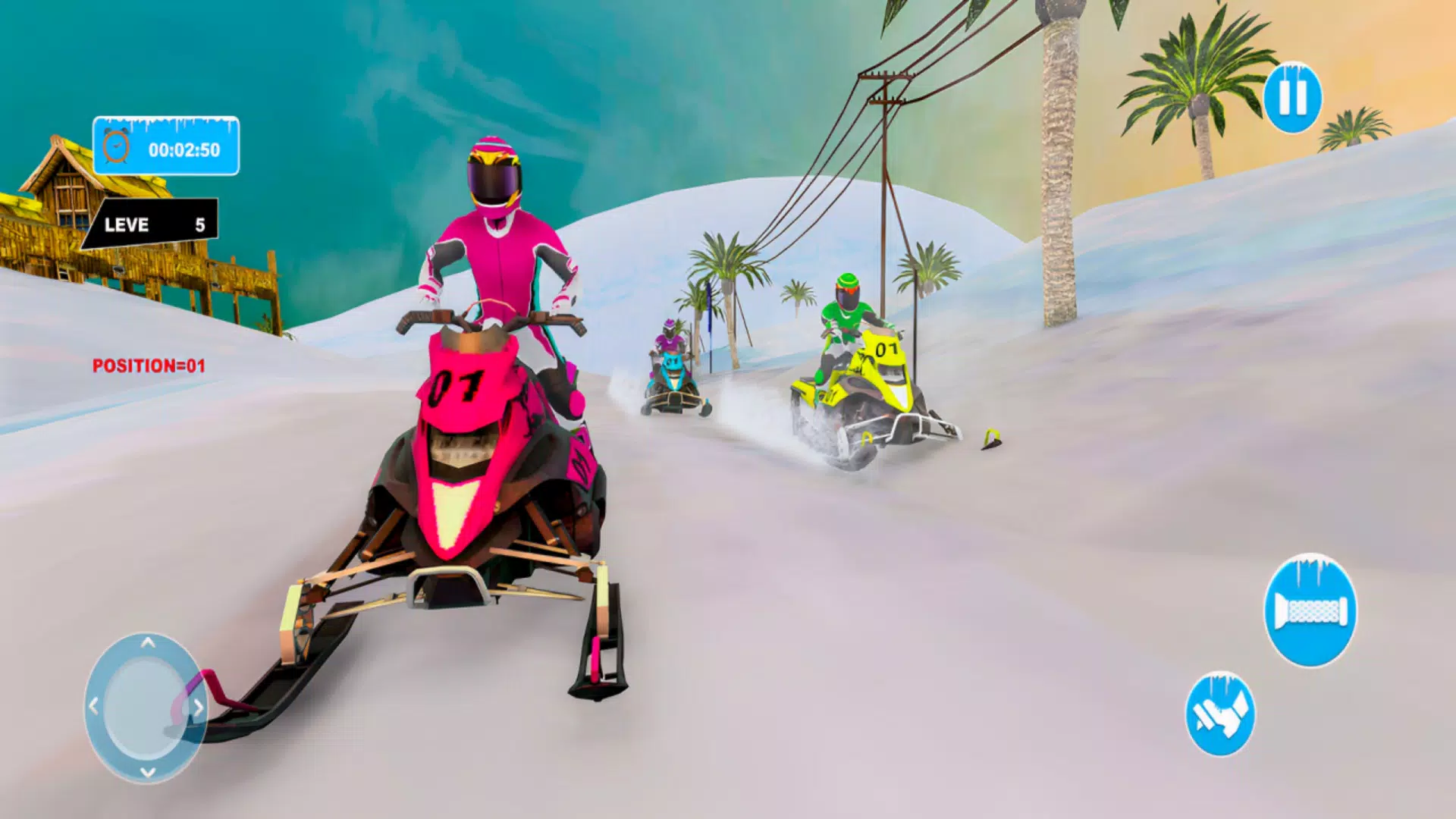 Snow Bike Racing Snocross Game Screenshots