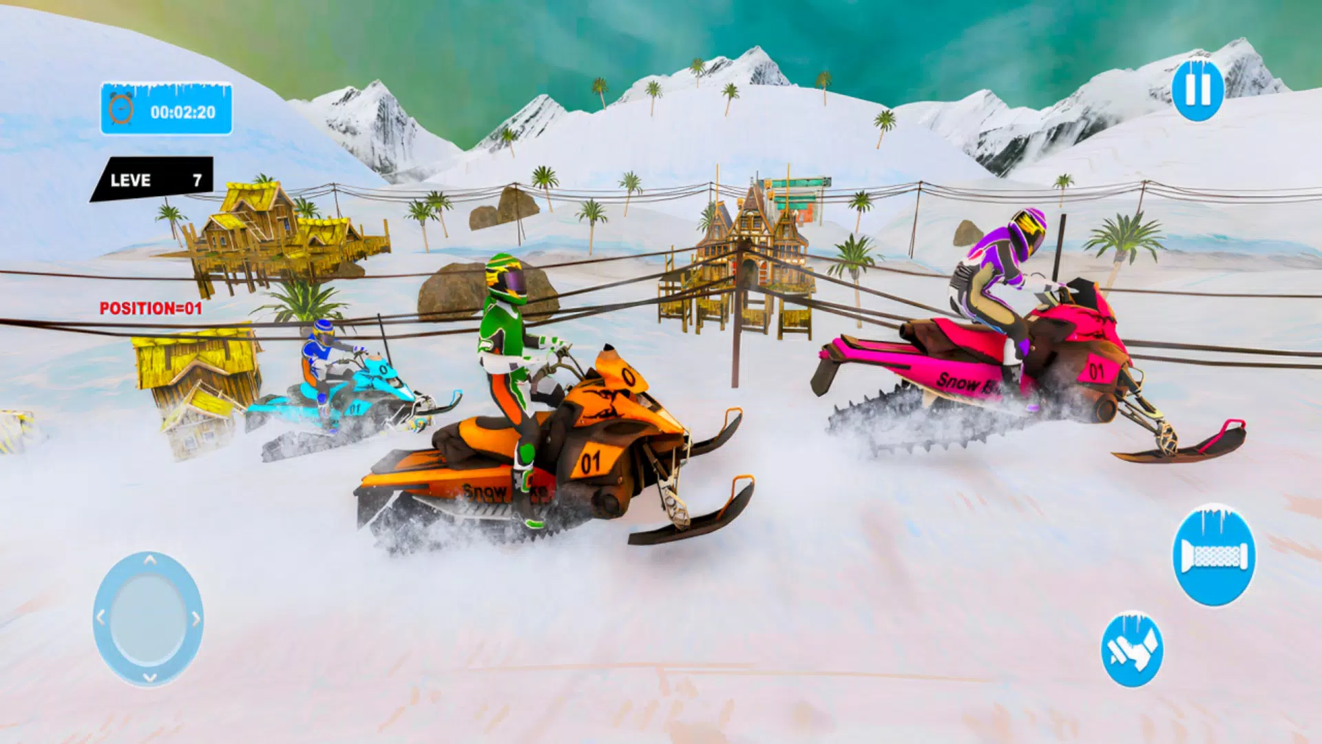 Snow Bike Racing Snocross Game Screenshots
