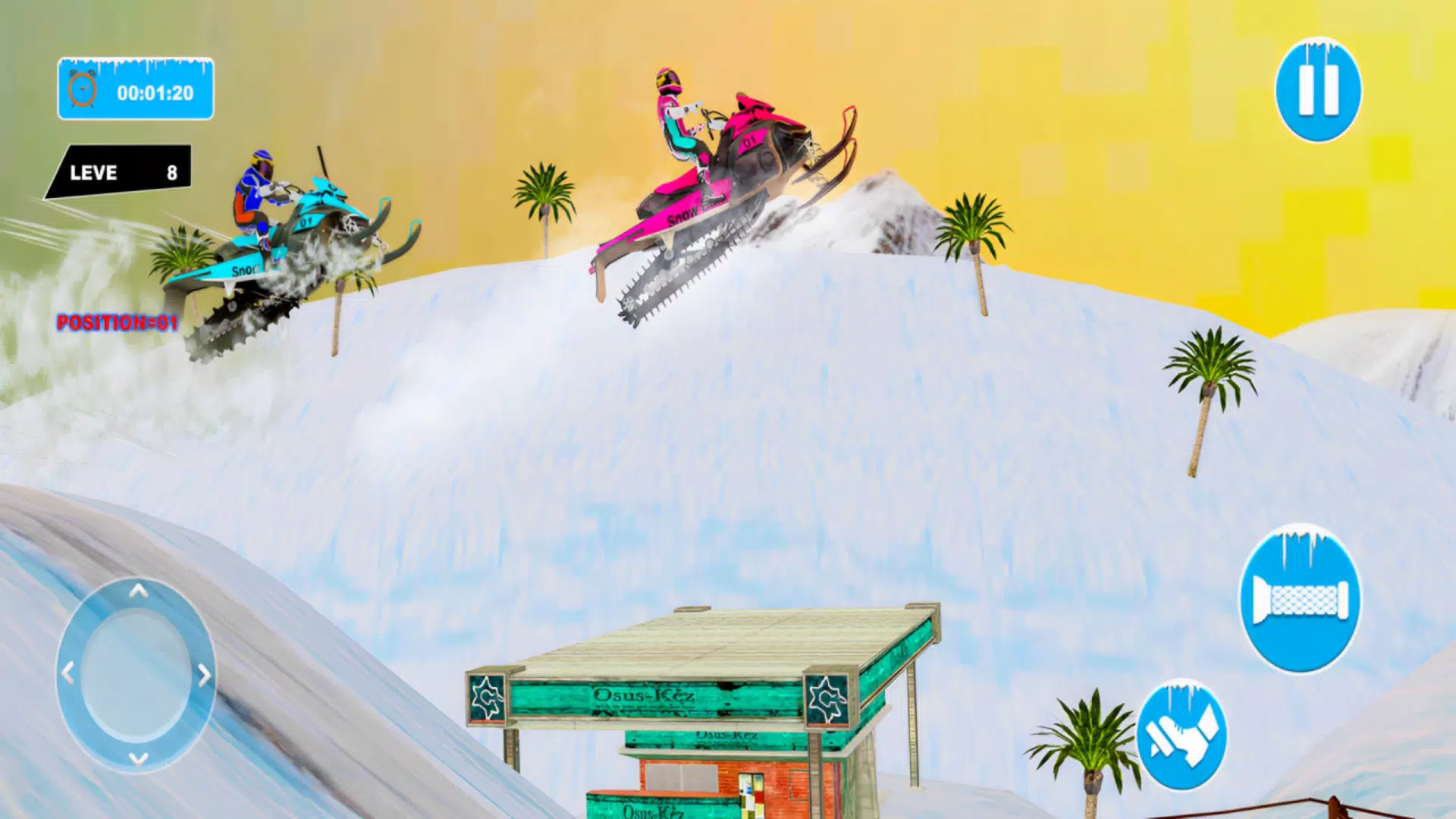 Snow Bike Racing Snocross Game Screenshots
