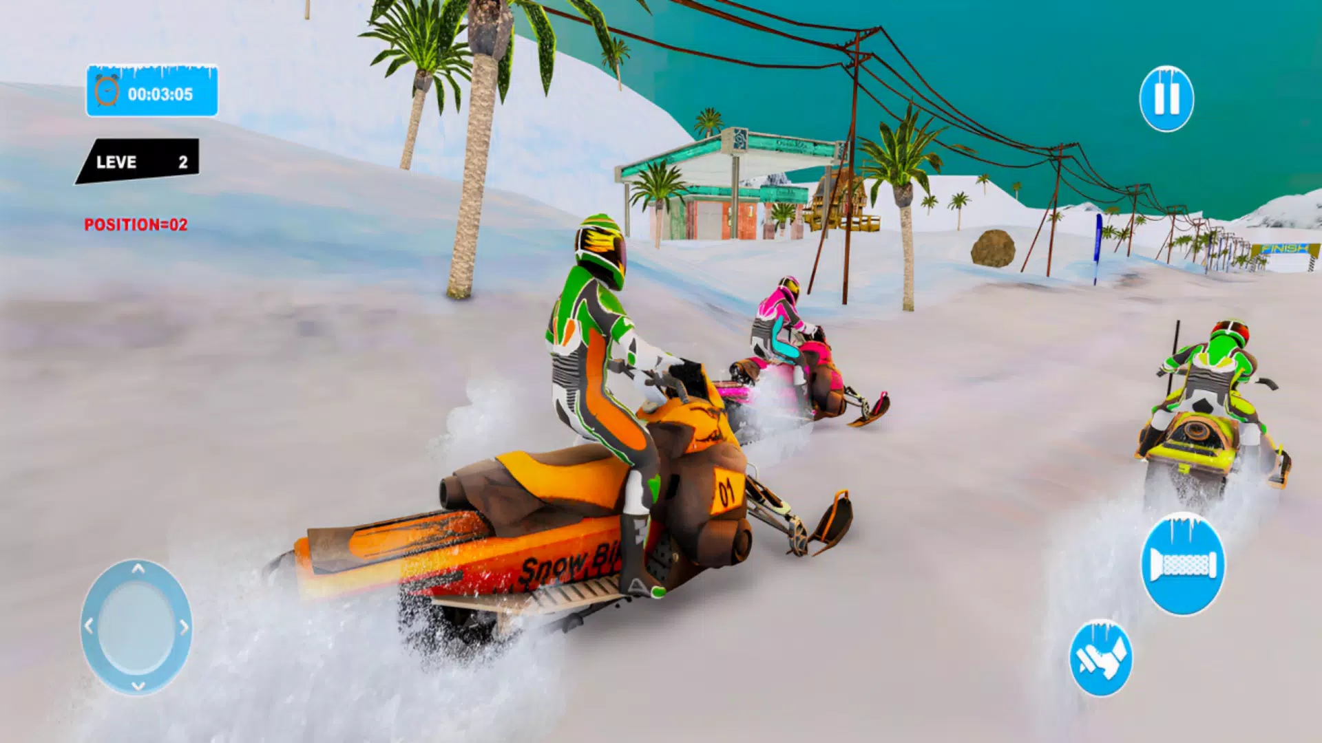 Snow Bike Racing Snocross Game Screenshots
