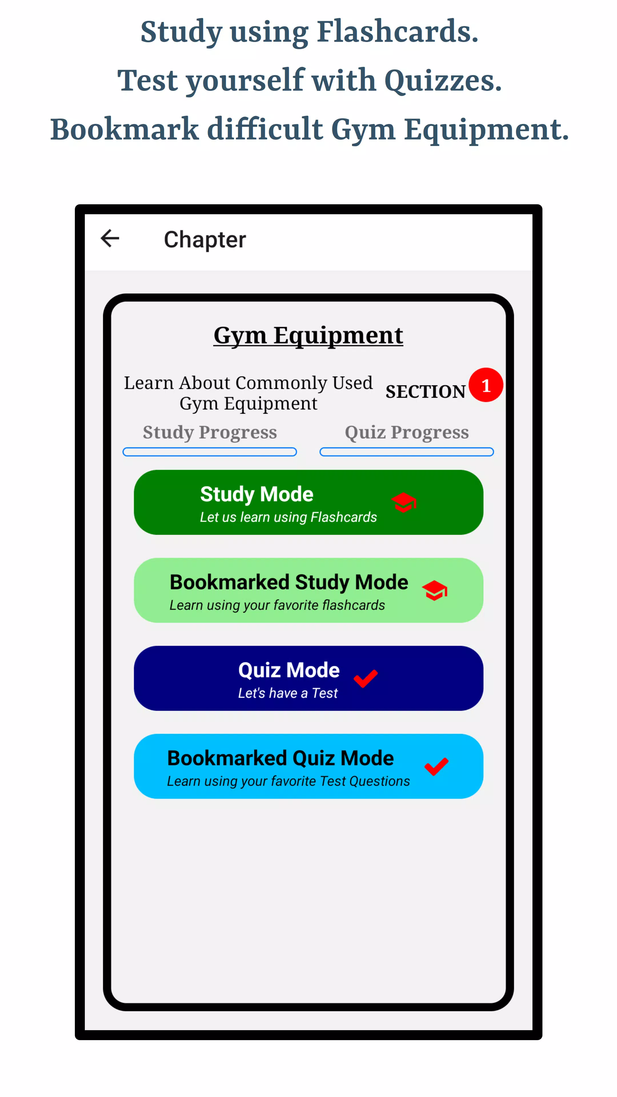Gym Equipment Screenshots