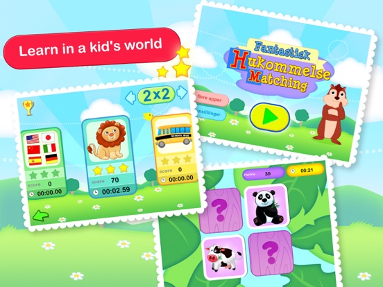 Awesome Memory Match Lite iPad Screenshots