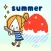 Cute girly stickers【summer】