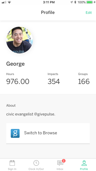 GivePulse Screenshots