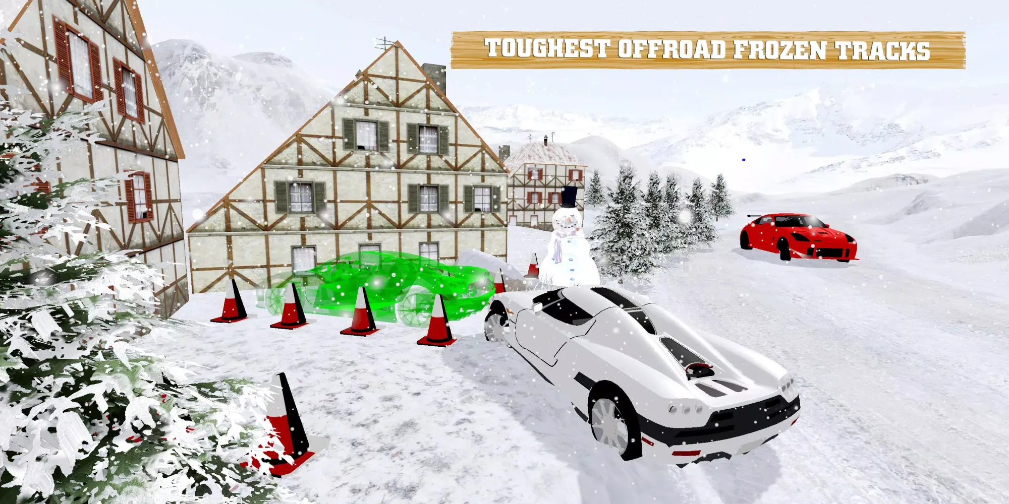Frosty Car Parking School 3D Screenshots