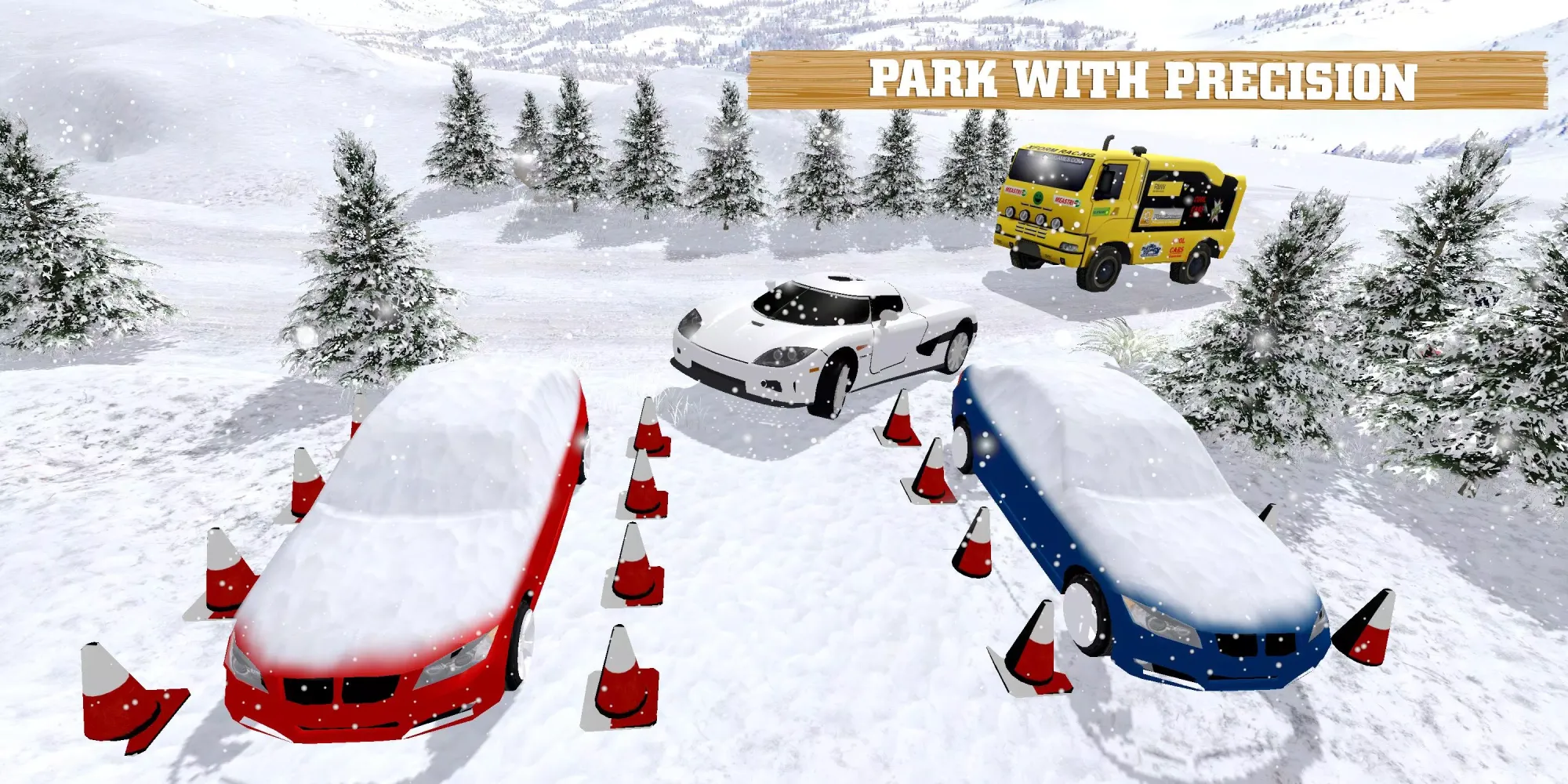 Frosty Car Parking School 3D Screenshots
