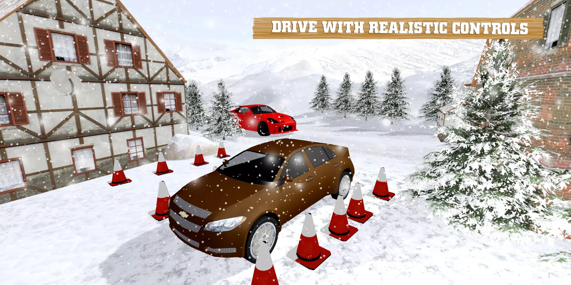 Frosty Car Parking School 3D Screenshots