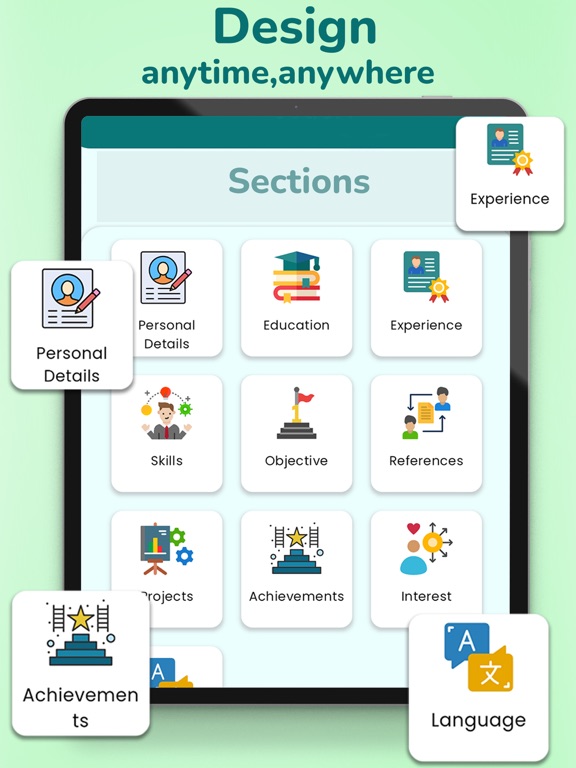 CV Maker & Builder -Resume App iPad Screenshots