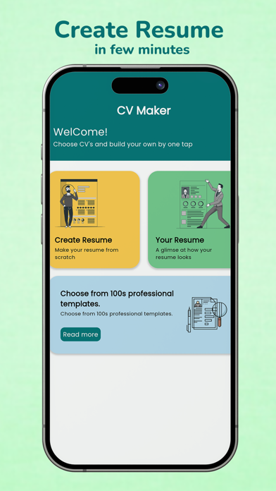 CV Maker & Builder -Resume App Screenshots
