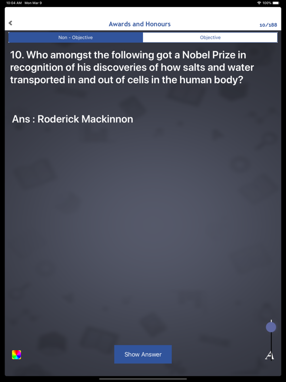 World General Knowledge Quiz iPad Screenshots