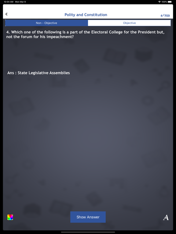 World General Knowledge Quiz iPad Screenshots