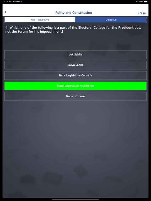World General Knowledge Quiz iPad Screenshots