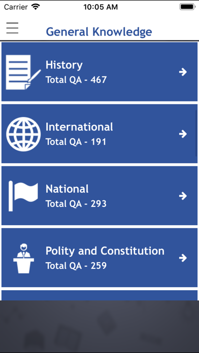 World General Knowledge Quiz Screenshots