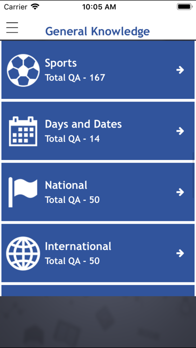 World General Knowledge Quiz Screenshots