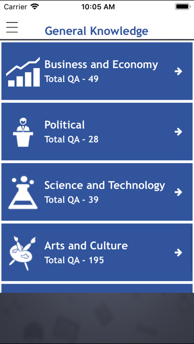 World General Knowledge Quiz Screenshots