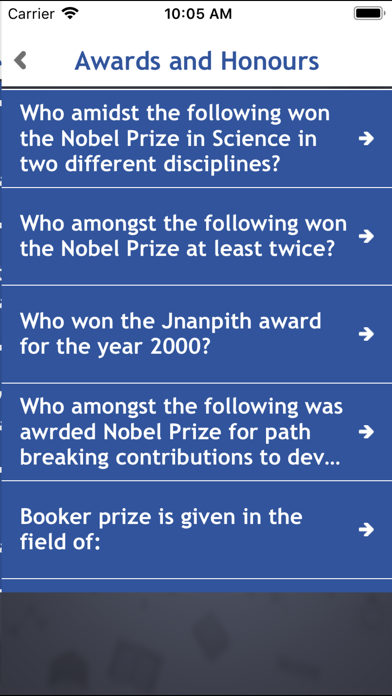 World General Knowledge Quiz Screenshots