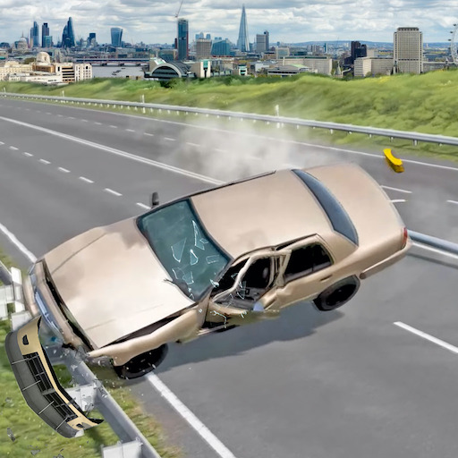 Mega Beam car drive Crash Mega Beam car drive Crash