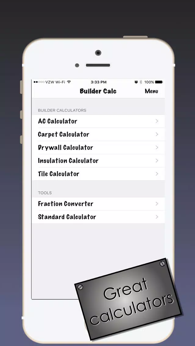 Builder Calc - Builder supply estimator Screenshots