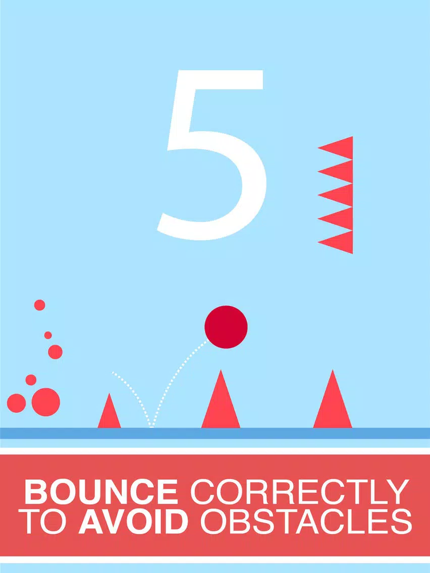 Capturas de tela do Bouncing Red Ball-Don't Touch The Spikes iPad 