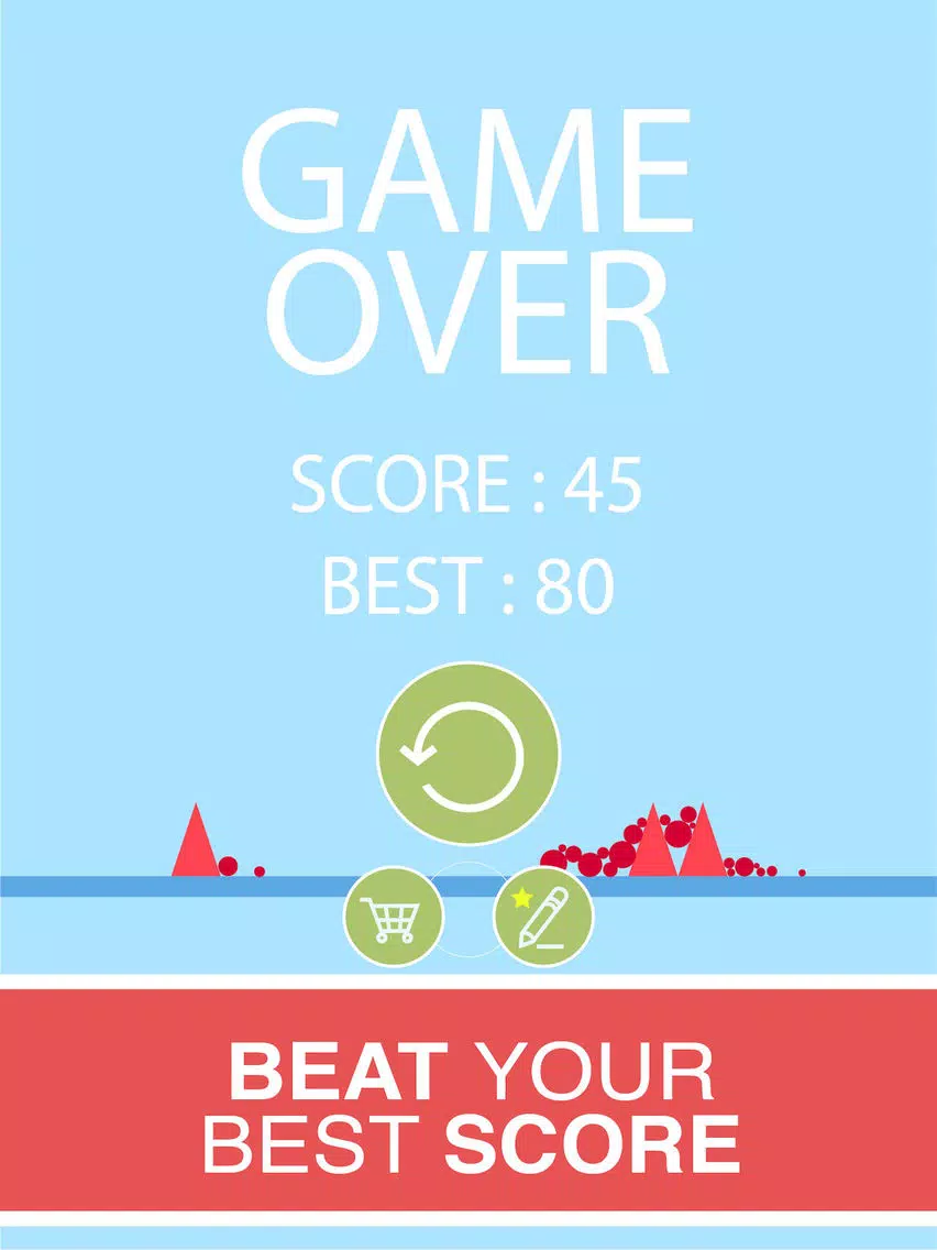 Capturas de tela do Bouncing Red Ball-Don't Touch The Spikes iPad 