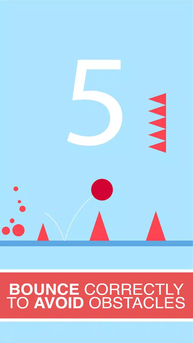 Capturas de tela do Bouncing Red Ball-Don't Touch The Spikes