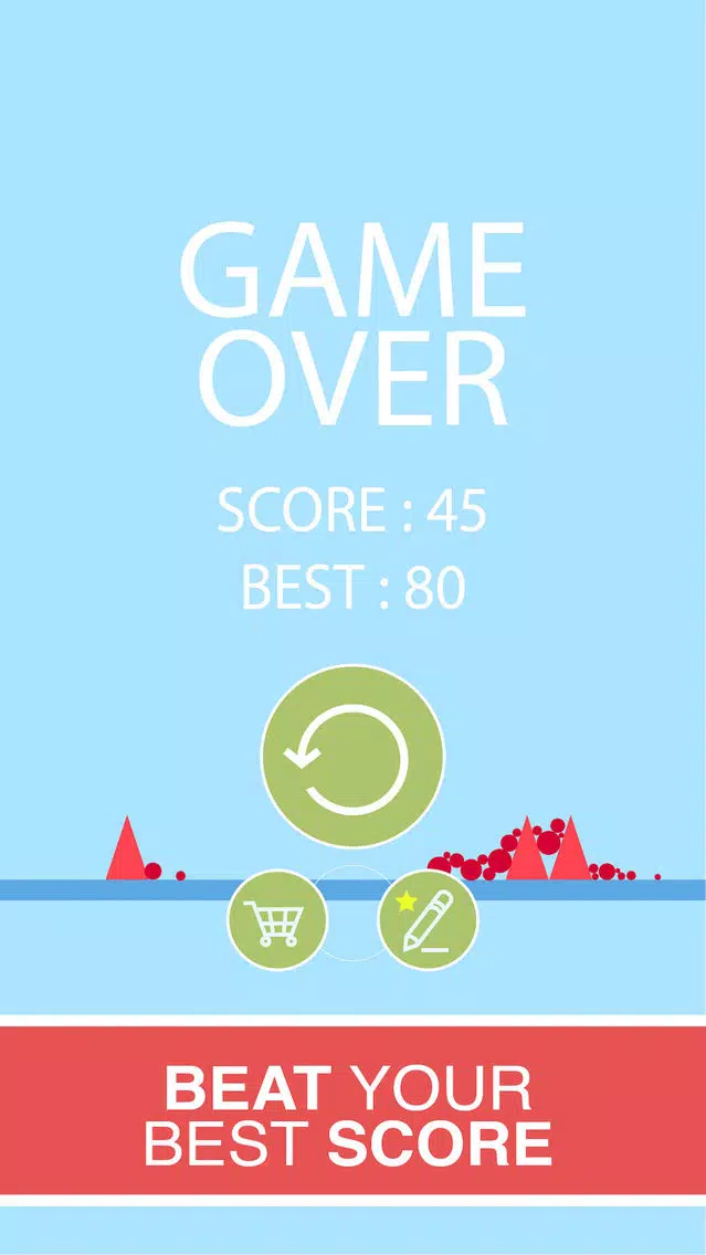 Capturas de tela do Bouncing Red Ball-Don't Touch The Spikes