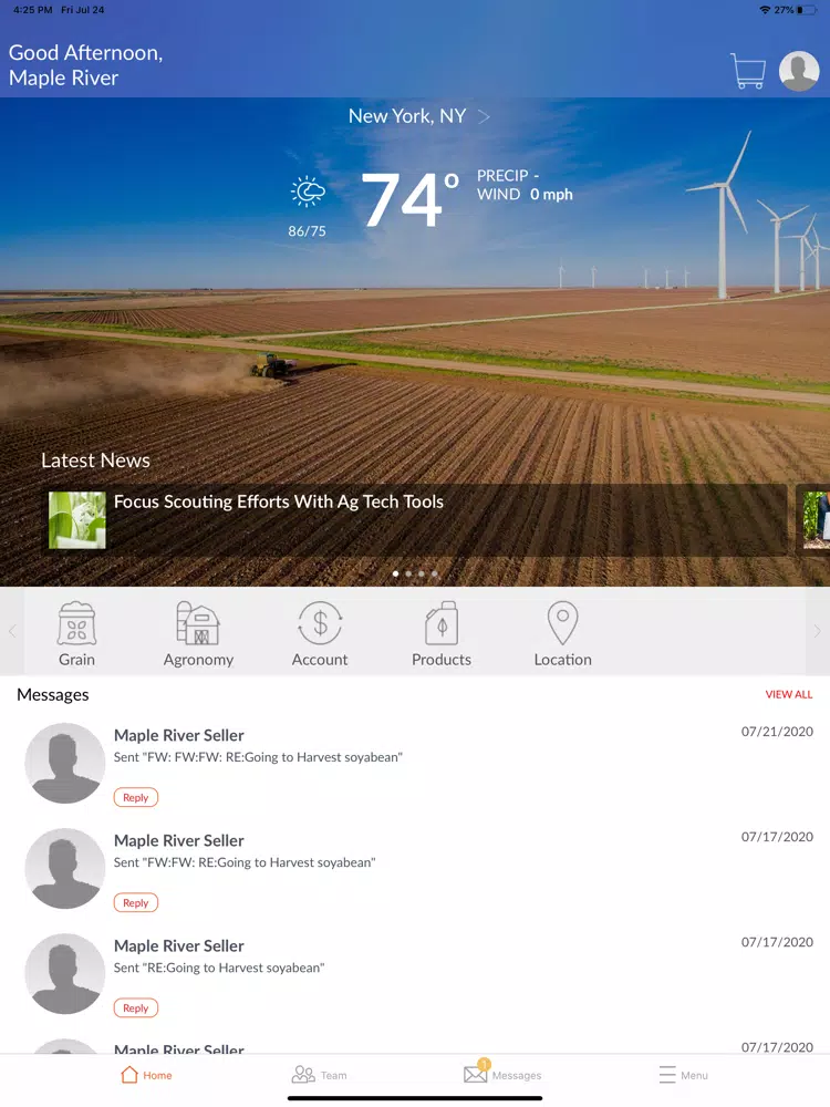 Maple River Grain and Agronomy iPad Screenshots