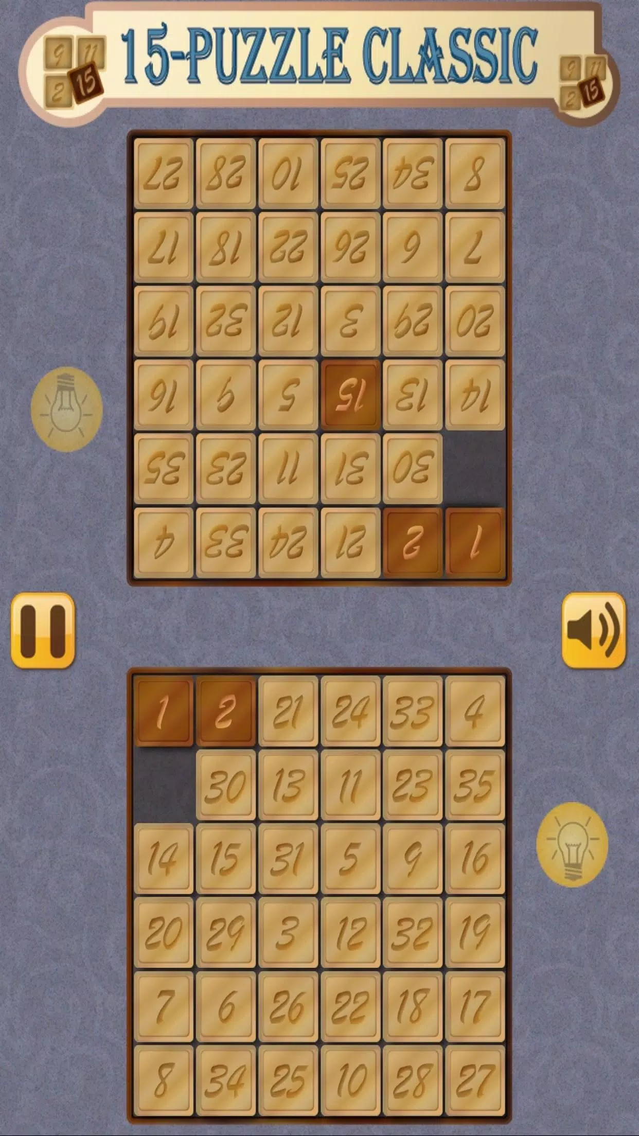 15-Puzzle Classic Screenshots