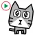 Kaku Cat 1 Animation Sticker