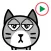 Maru Cat 4 Animation Sticker