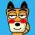 TF-Dog Small 1 Sticker