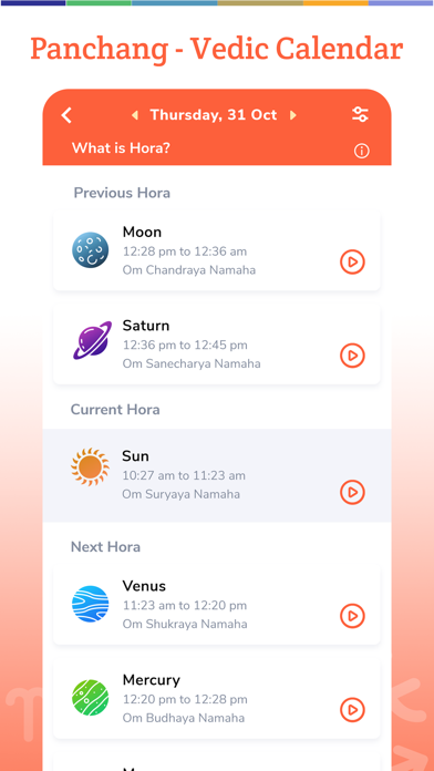 Panchang - Vedic Calendar Screenshots