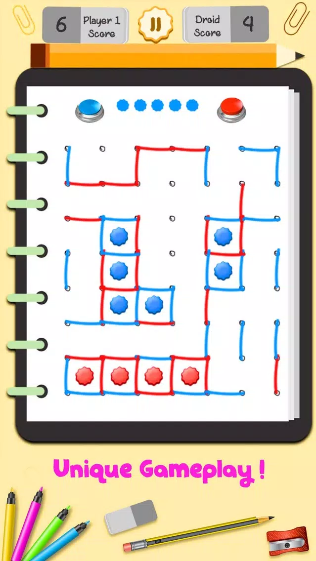 Dots and Boxes Puzzle Game Screenshots