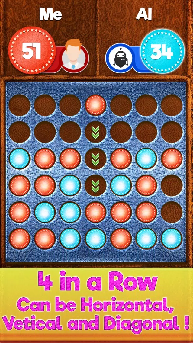 4 in a Row Puzzle Connect Game Screenshots