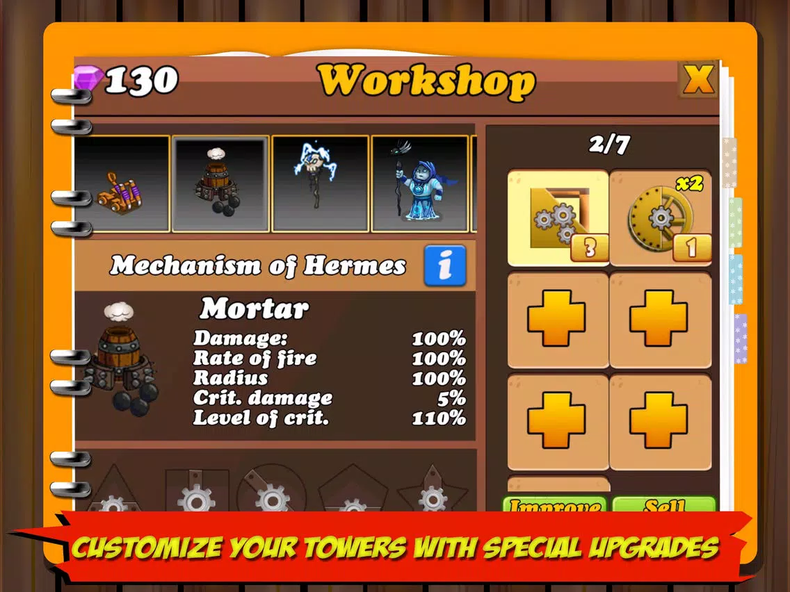 Tangkapan layar Defence of Empire iPad 