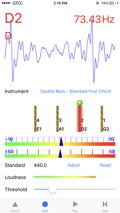 Double Bass Tuner Screenshots