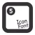 Foundation Icon Fonts 3 Cheatsheet - Icon Font with tagline