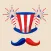 USA Independence Day Sticker