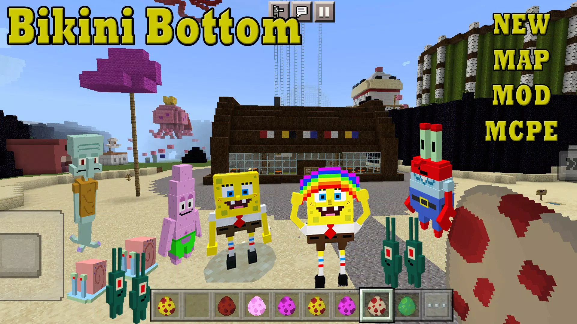 Mod SpongeBob for Minecraft PE Screenshots
